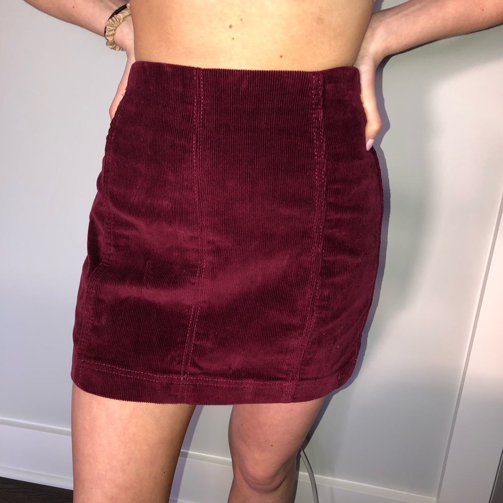 Maroon Skirt
